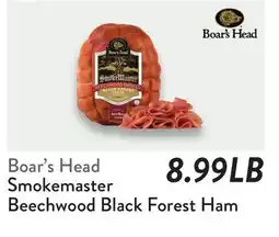 Fresh Thyme Boar's Head Smokemaster Beechwood Black Forest Ham offer