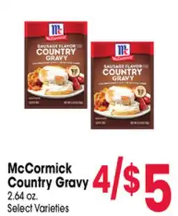 Jewel-Osco McCormick Country Gravy offer