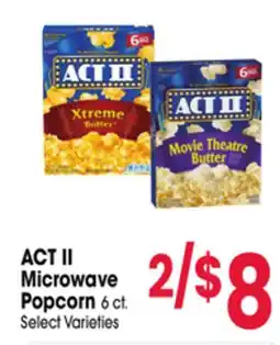 Jewel-Osco ACT II Microwave Popcorn offer