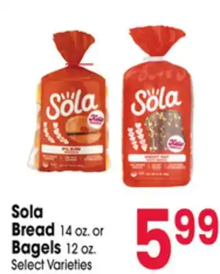 Jewel-Osco Sola Bread 14 oz. or Bagels 12 oz offer