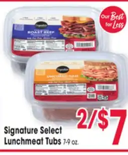 Jewel-Osco Signature Select Lunchmeat Tubs offer