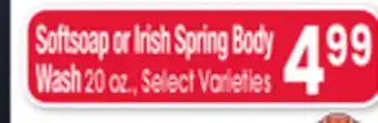 Jewel-Osco Softsoap or Irish Spring Body Wash offer