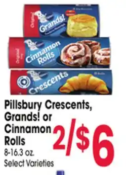 Jewel-Osco Pillsbury Crescents, Grands! or Cinnamon Rolls offer