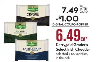 Mariano's Kerrygold Grader's Select Irish Cheddar offer