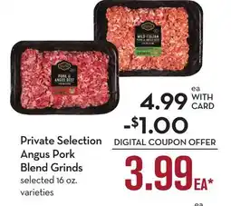 Mariano's Private Selection Angus Pork Blend Grinds offer