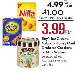 Mariano's Edy's Ice Cream, Nabisco Honey Maid Grahams Crackers or Nilla Wafers offer