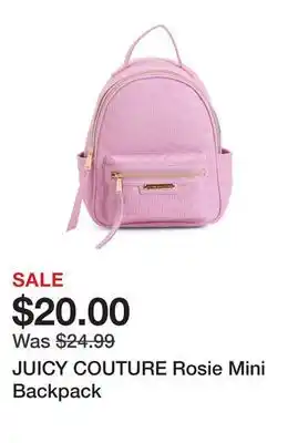 Marshalls JUICY COUTURE Rosie Mini Backpack offer