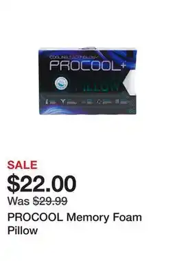 Marshalls PROCOOL Memory Foam Pillow offer