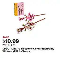 Best Buy LEGO - Cherry Blossoms Celebration Gift, White and Pink Cherry Blossom 40725 offer