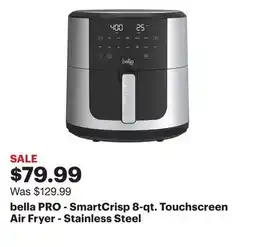 Best Buy bella PRO - SmartCrisp 8-qt. Touchscreen Air Fryer - Stainless Steel offer