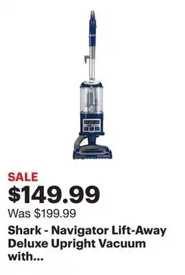 Best Buy Shark - Navigator Lift-Away Deluxe Upright Vacuum with Anti-Allergen Complete Seal - Blue offer