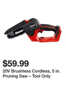 Harbor Freight Tools 20V Brushless Cordless, 5 in. Pruning Saw – Tool Only offer