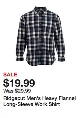 Tractor Supply Company Ridgecut Men's Heavy Flannel Long-Sleeve Work Shirt offer