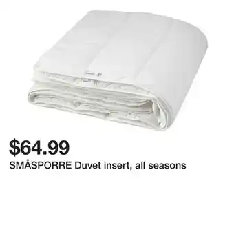 Ikea SMÅSPORRE Duvet insert, all seasons offer