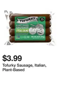 Wegmans Tofurky Sausage, Italian, Plant-Based offer