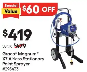 Lowe's Graco Magnum X7 Airless Stationary Paint Sprayer offer