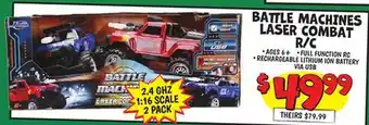 Ollie's 2 PACK BATTLE MACHINES R /C offer