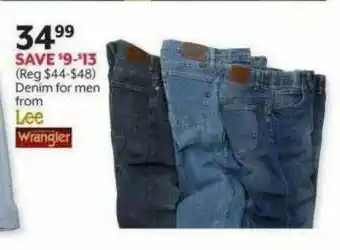 Bealls Denim For Men From Lee Wrangler offer