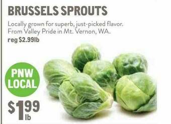New Seasons Market Brussels Sprouts offer