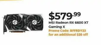 Newegg Msi Radeon Rx 6600 Xt Gaming X offer