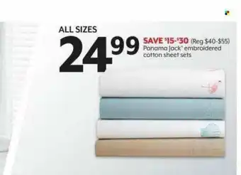 Bealls Panama Jack Embroidered Cotton Sheet Sets offer