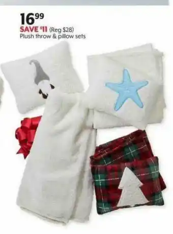 Bealls Plush Throw & Pillow Sets offer