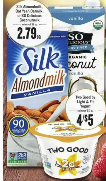 Lowes Foods Silk Almondrink Oat Yeah Oatmilk Or Sd Delicious Coconutmilk offer