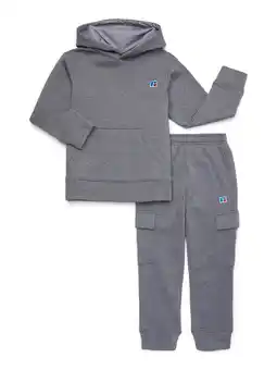 Walmart Russell Athletic Boy's Performance Fleece Hoodie and Jogger, 2-Piece Set, Sizes 4-18 & Husky offer