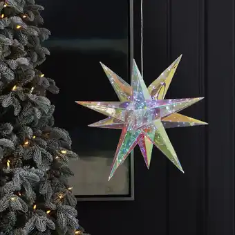 Walmart Seasonal LLC Christmas LED Lights - Prismatic Iridescent Christmas Explosion Star 16 offer