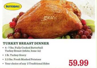 Lowes Foods Turkey Breast Dinner Butterball offer
