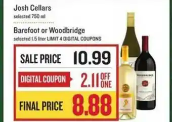Lowes Foods Josh Cellar Barefoot Or Woodbridge offer