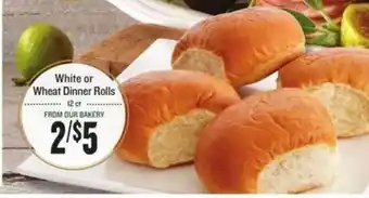 Lowes Foods White Or Wheat Dinner Rolls offer