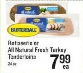 Lowes Foods Rotisserie Or All Natural Fresh Turkey Tenderloins offer
