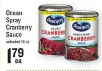 Lowes Foods Ocean Spray Cranberry Sauce offer