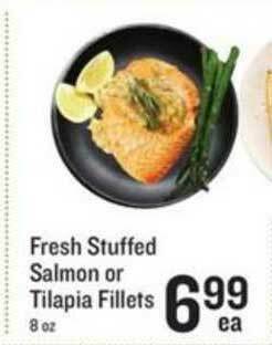 Lowes Foods Fresh Stuffed Salmon Or Tilapia Fillets offer
