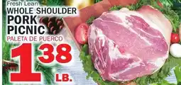 Bravo Supermarkets WHOLE SHOULDER PORK PICNIC offer