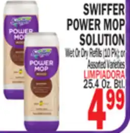 Bravo Supermarkets SWIFFER POWER MOP SOLUTION offer