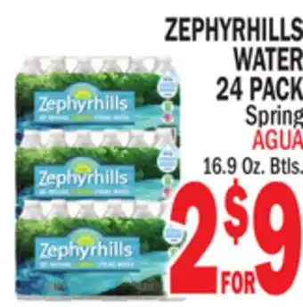 Bravo Supermarkets ZEPHYRHILLS WATER 24 PACK offer