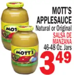 Bravo Supermarkets MOTT'S APPLESAUCE offer