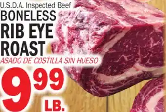 Bravo Supermarkets BONELESS RIB EYE ROAST offer