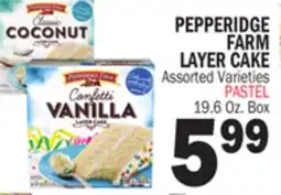 Bravo Supermarkets PEPPERIDGE FARM LAYER CAKE offer