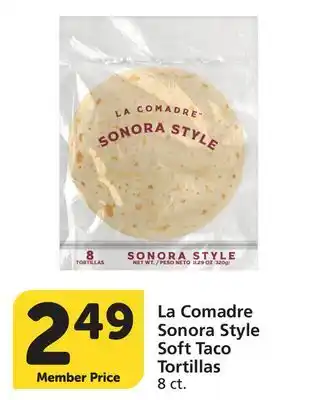 Albertsons La Comadre Sonora Style Soft Taco Tortillas offer