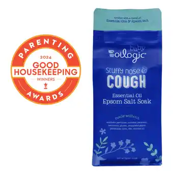 Walmart Oilogic Stuffy Nose & Cough Baby Essential Oil Epsom Soak, 2 lbs offer