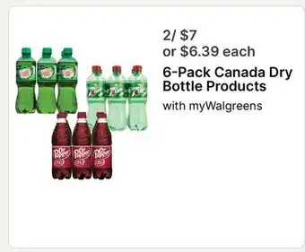 Walgreens 6-Pack Canada Dry Bottle Products offer