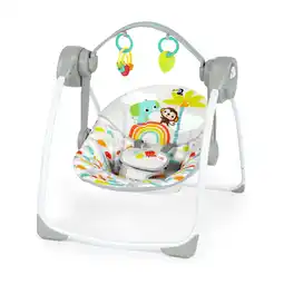 Walmart Bright Starts Playful Paradise Portable Compact Baby Swing with Toys, Unisex, Newborn + offer