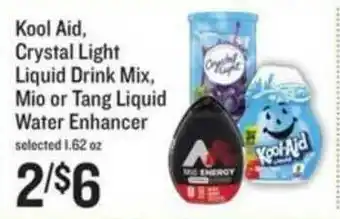 Lowes Foods Kool Aid Crystal Light Liquid Drink Mix Mio Or Tang Liquid Water Enhancer offer