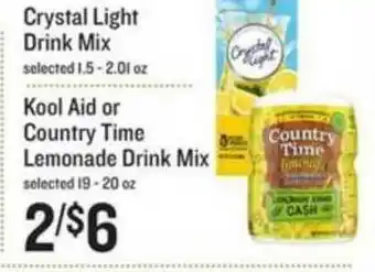 Lowes Foods Crystal Light Drink Mix Kool Aid Or Country Time Lemonade Drink Mix offer