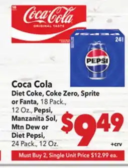 Vallarta Supermarkets Coca Cola offer