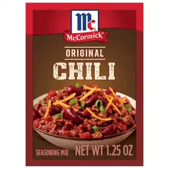 Walmart McCormick Chili Seasoning Mix, 1.25 oz Envelope offer