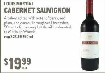 New Seasons Market Louis Martini Cabernet Sauvignon offer